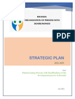 Final Rwanda Organization of Persons With Deaf-Blindness Strategic Plan 2021-2025