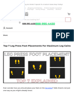 Foot Position On Leg Press