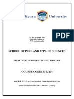 BIT 3205 Management Information Systems