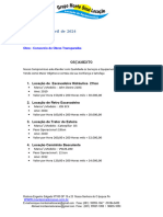 Orçamento de Equipamento Sem Operado Sa Paulita Cons - Transparaiba