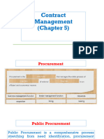 Contract Management (Chapter 5)