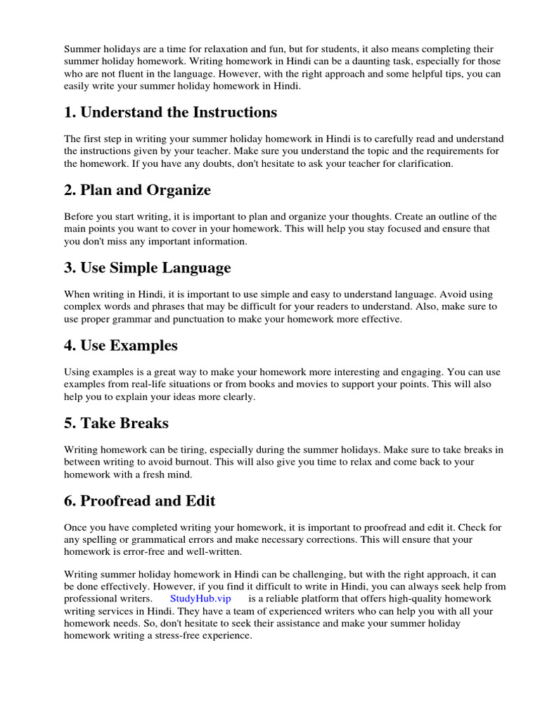 how-to-write-summer-holiday-homework-in-hindi-pdf-proofreading