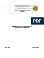 Manual de Procedimientos Servicios Generales