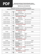 Time Table For Summer 2024 Theory Examination-1