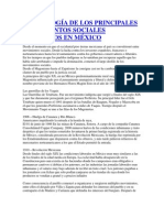 Cronología de Los Principales Movimientos Sociales Ocurridos en México