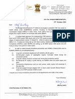 DO Letter of Secretary MoHUA DT 10th Oct 2023