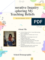 Collaborative Inquiry Exploring My Teaching Beliefs