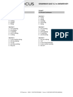 Focus1 2E Grammar Quiz Unit3 2 GroupA B ANSWERS