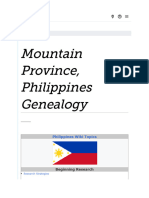 Mountain Province, Philippines Genealogy - FamilySearch