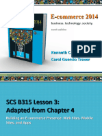 SCS B315 Lesson 3 2022-3 ECommerce Building an Ecommerce Site