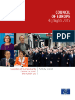 COUNCIL OF EUROPE Highlights 2015____091316GBR_Highlights 2015