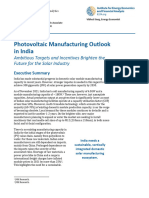 Photovoltaic Manufacturing Outlook in India - February 2022