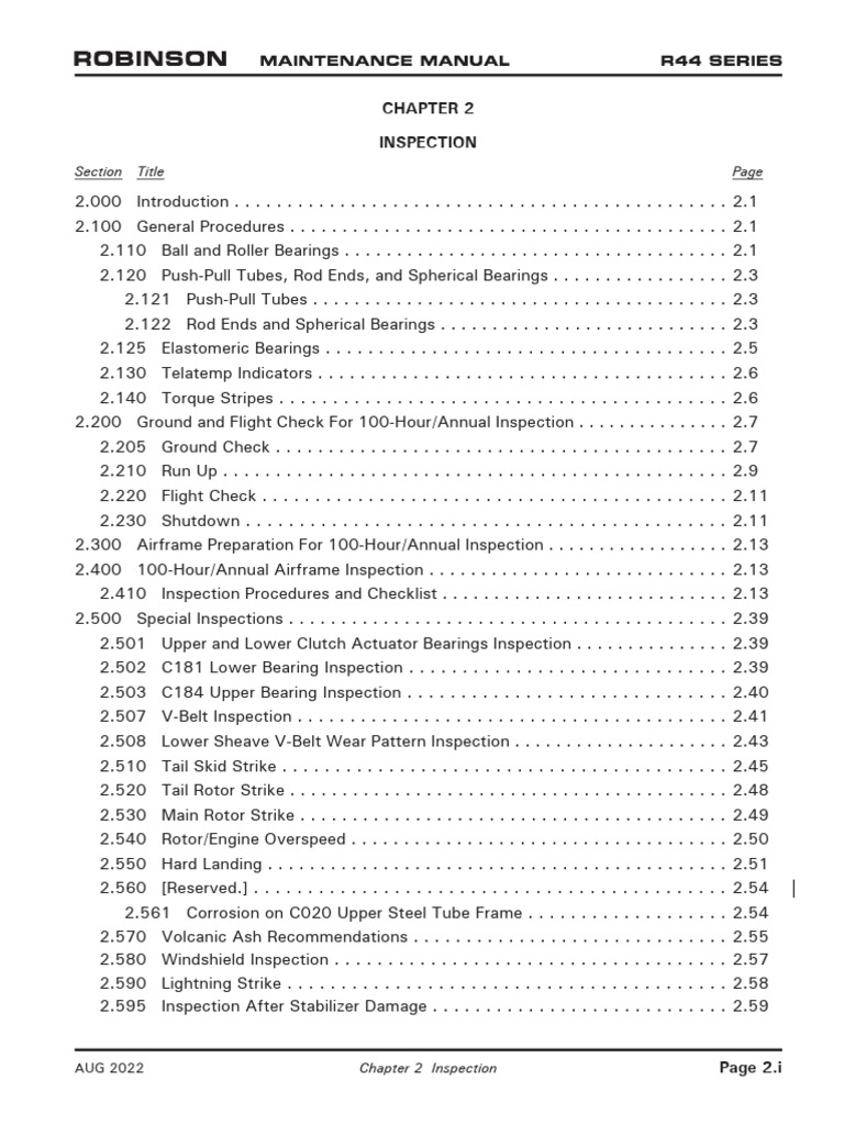 r44 - MM - 2 Inspection Tasks-1 | PDF | Mechanical Engineering ...