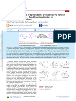 Wang Et Al 2024 Expeditious Synthesis of Spiroindoline Derivatives Via Tandem C (sp2) H and C (sp3) H Bond