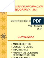 SISTEMAS DE INFORMACION GEOGRAFICA - SIG