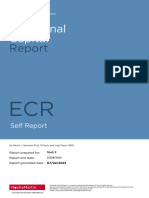 ECR Self Sample Report