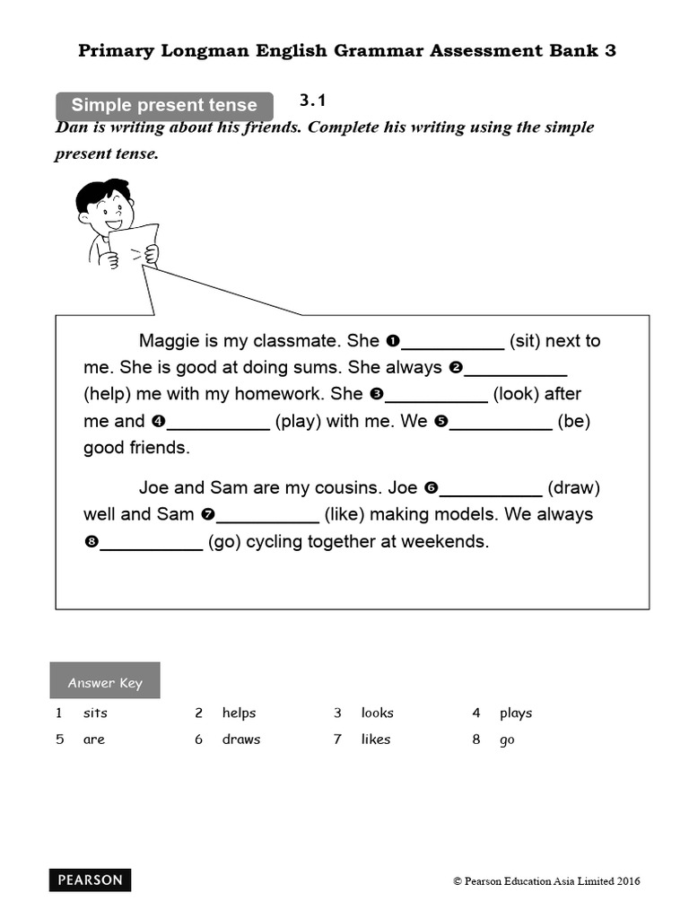 Simple Present Tense Exercises for Grade 3 | PDF | English Grammar