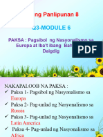 Q3 Module 6 PPT Materials Pagsibolng Nasyonalismo Sa Ibat Ibang Bahagi NG Daigdig