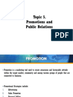 IMD315 Note 5 - Promotions & Public Relation