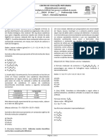 Lista 3 – Fórmulas Químicas