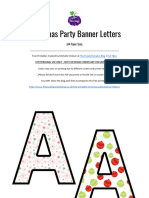 printable christmas party banner letters
