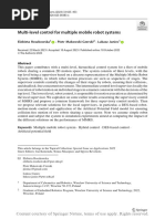 Multi-Level Control For Multiple Mobile Robot Syst