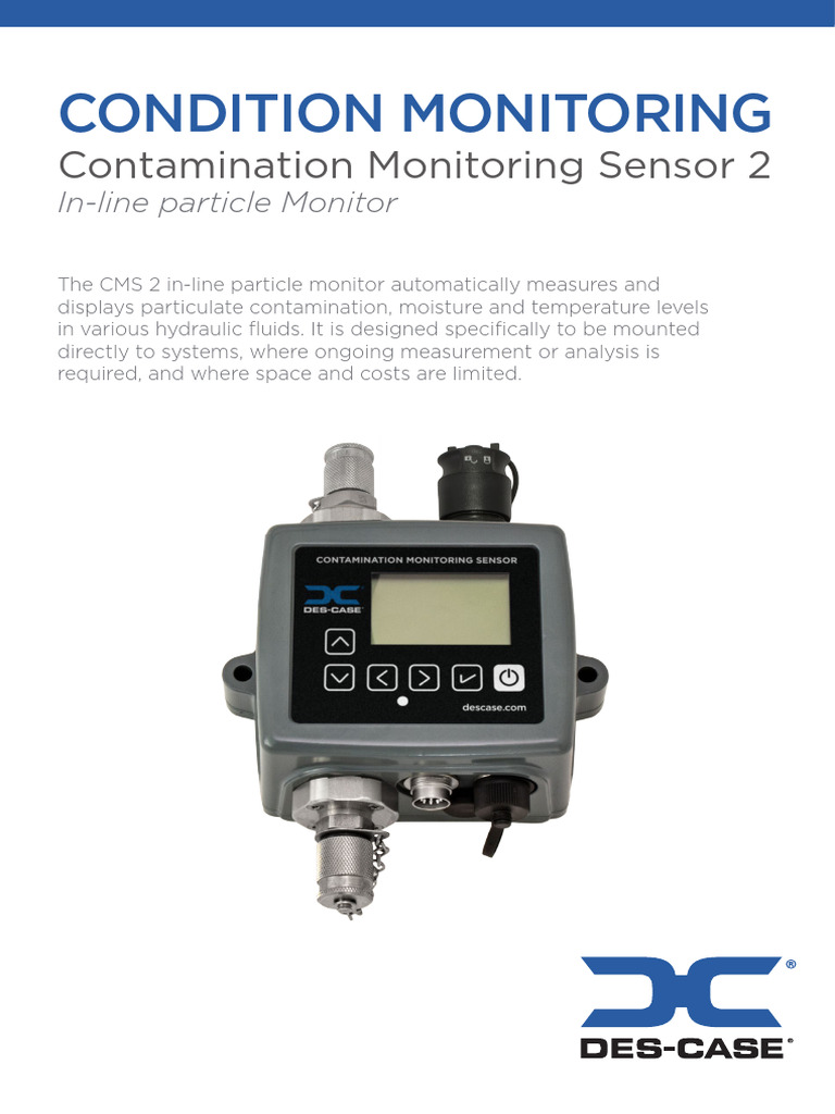 Contamination Monitoring Sensor Tech Sheet - EN 1 | PDF | Valve ...