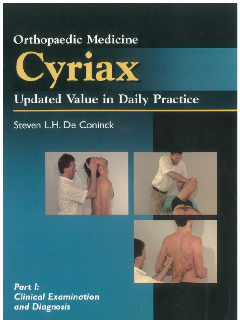 Copia de Orthopaedic Medicine Cyriax T1 - Coninck | PDF
