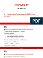 6 - Gestion Des Tablespaces Fichiers de Données