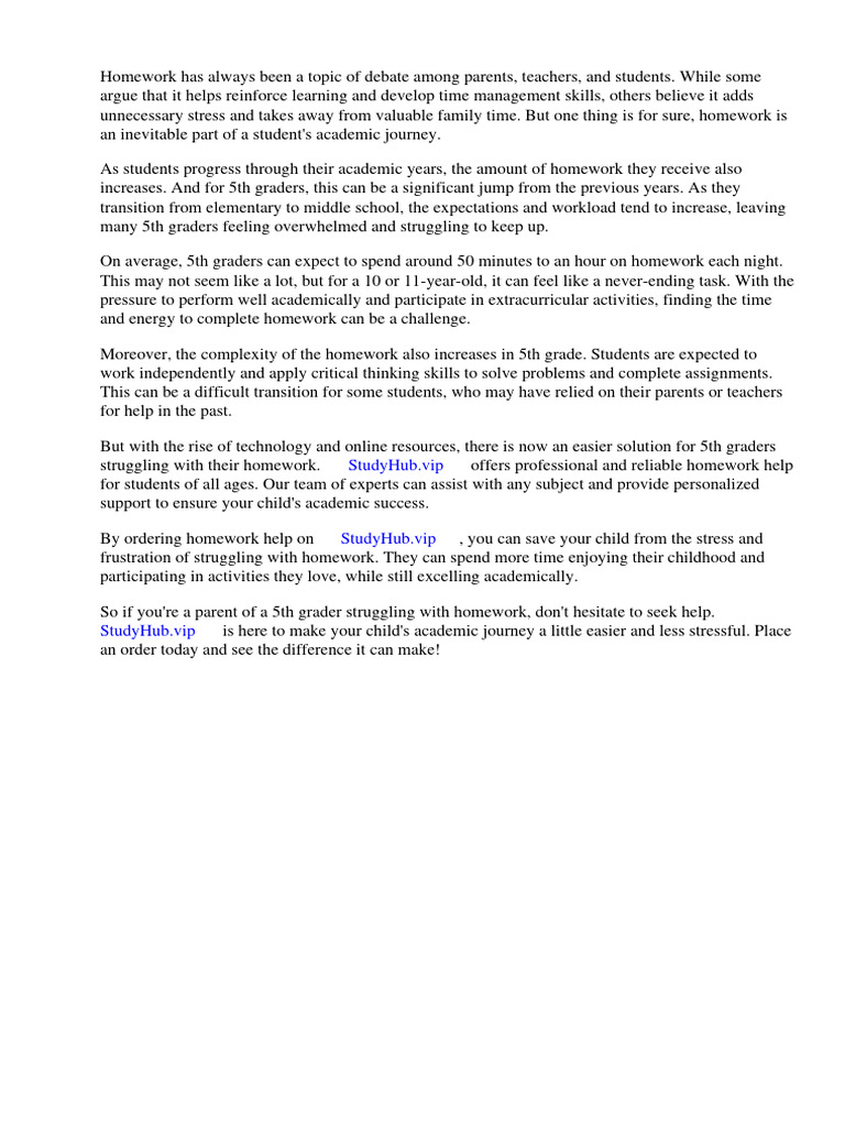 how-much-homework-do-5th-graders-get-pdf-homework