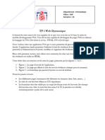 TP 1 Web Dynamique: Département: Informatique Filière: SMI Semestre: S6