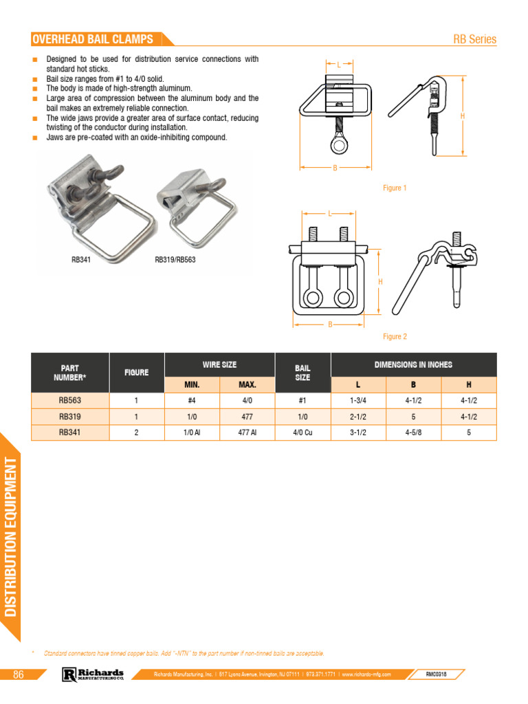 Overhead Bail Clamps Guide | PDF