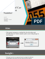 Detection of Car Registration Number