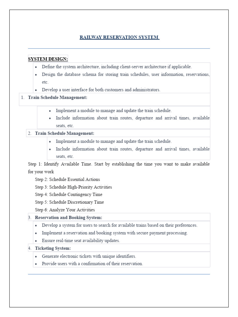 Railway Reservation System | PDF | Analytics | Databases