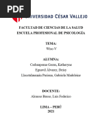 Actividad Estudio de Caso , WISCH V