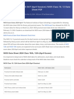 Datesheet Nios