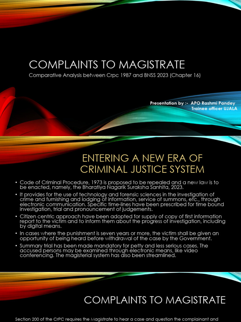 Complaints To Magistrate Download Free PDF Magistrate Criminal