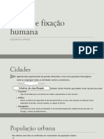 Guia de Estudo Geo 8ºano - Áreas de Fixação Humana