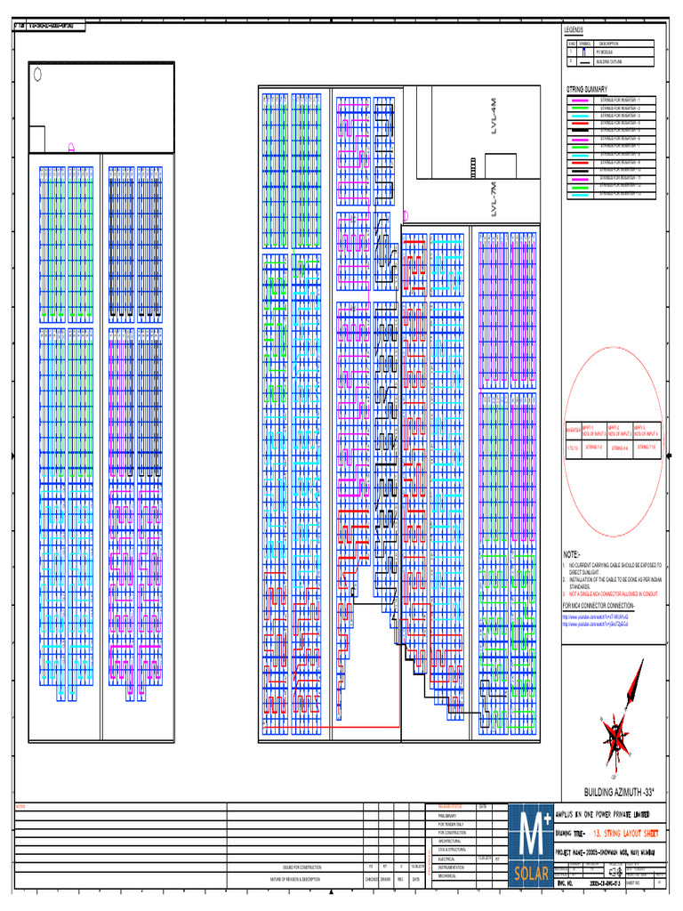 20005 CD Dwg-14[0] String Layout | PDF | Photovoltaics | Energy Harvesting