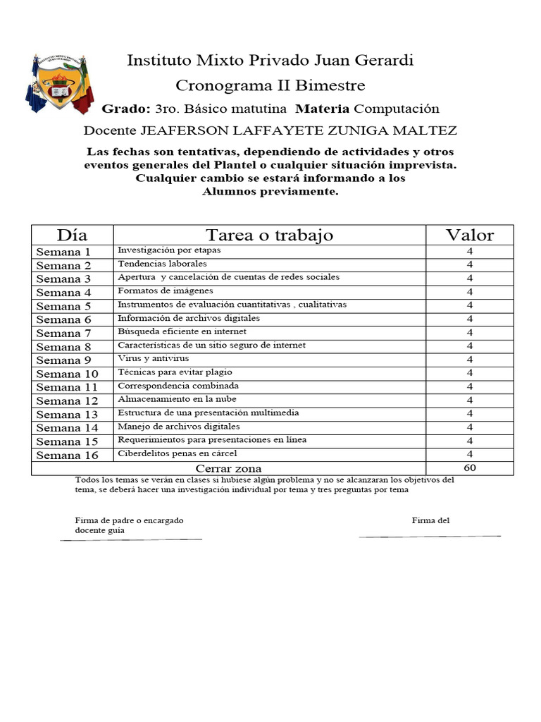 3 Tercero Basico Compu | PDF | Informática