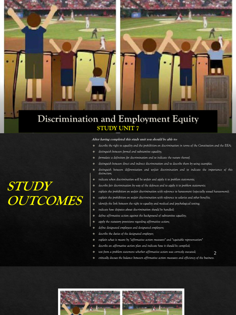 Study+Unit+7+-+Discrimination+and+EE+ 2023 | PDF