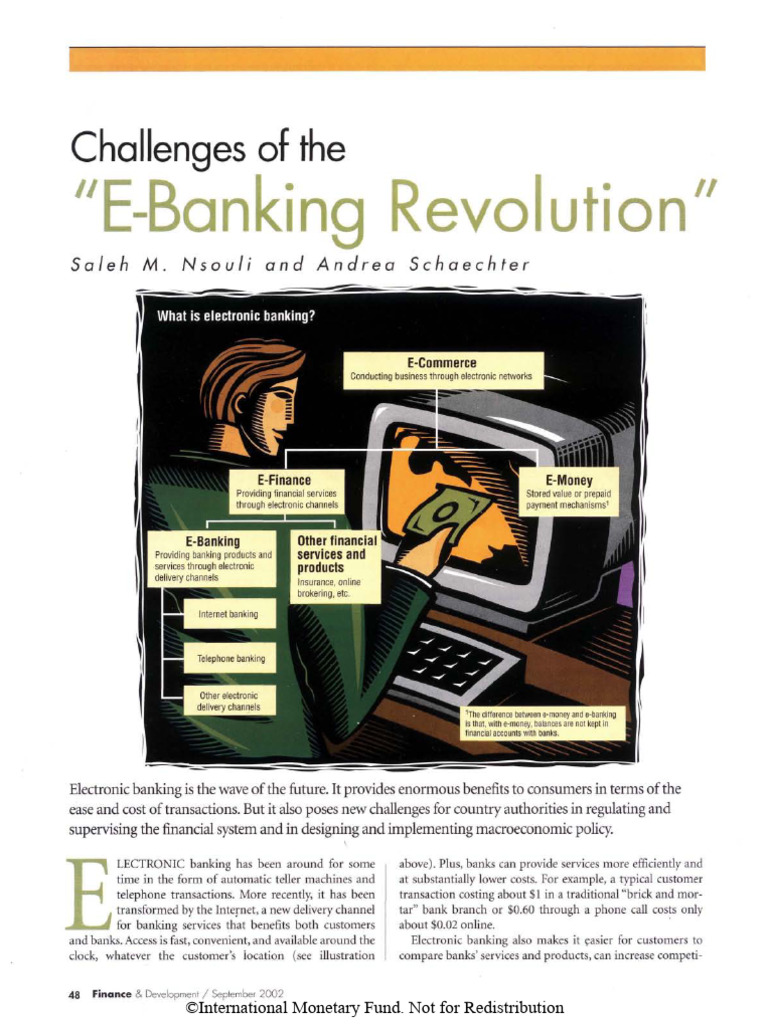 Challenges in Electronic Banking | PDF | Banks | Online Banking