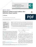 Degenerate Method in Mixed Nonlinear Three Dimensi 2019 Alexandria Engineeri