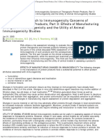 A Risk-Based Approach To Immunogenicity Concerns of Therapeutic Protein Products, Part 3