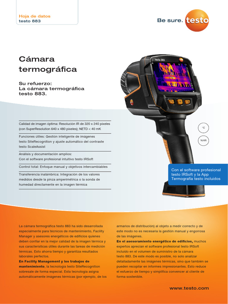 Testo 883 Datasheet 1985 4074 Es | PDF | Imagen | Cine