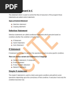 Unit 5 Control Statements