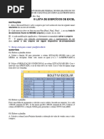 Teste de Excel Nivel Intermediario | PDF