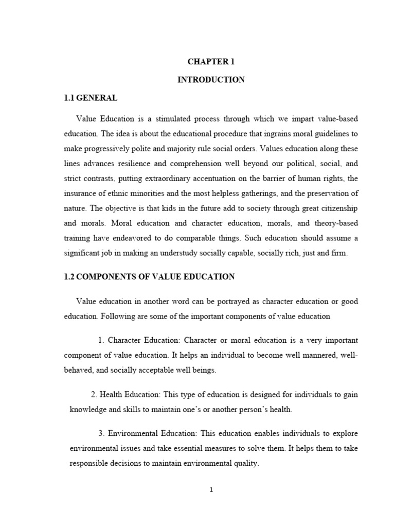Guidelines for Value Education Principles | PDF | Attitude (Psychology ...