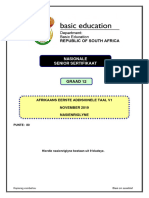 Afrikaans FAL P1 Nov 2019 Memo