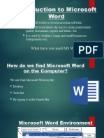 Foundation Introduction To Ms Word Presentation
